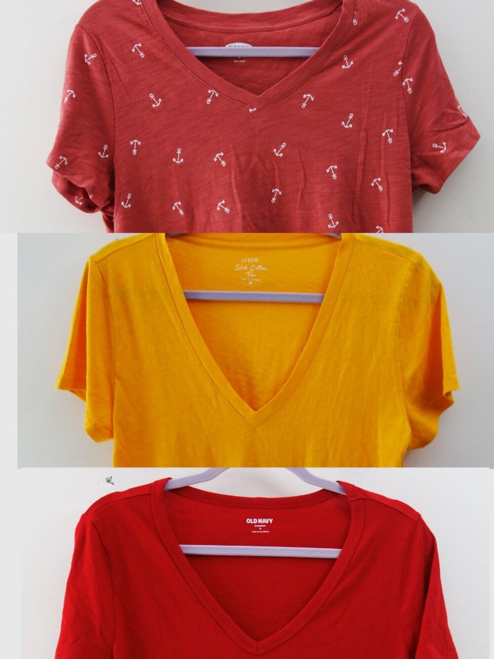 J Crew factory and Old Navy 3-Pack 100% cotton T-shirts Bundle (M) NWOT!